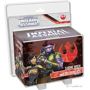 Imperial Assault: Sabine Wren and Zeb Orrelios Ally Pack