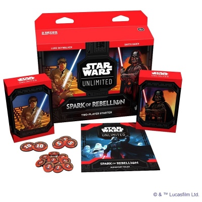 Star Wars: Unlimited - Spark of Rebellion Starter Set (Luke Vs Vader) (Minor cosmetic box damage)